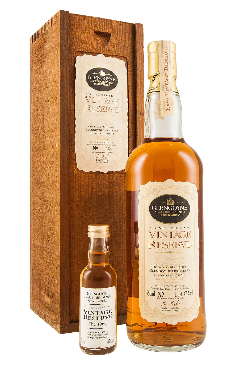 Glengoyne Vintage Reserve and Miniature 1969