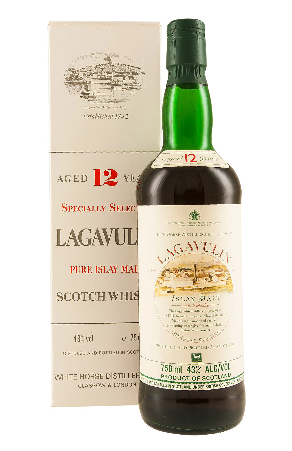 Lagavulin 12 Year Old White Horse Distillers c. 1980s
