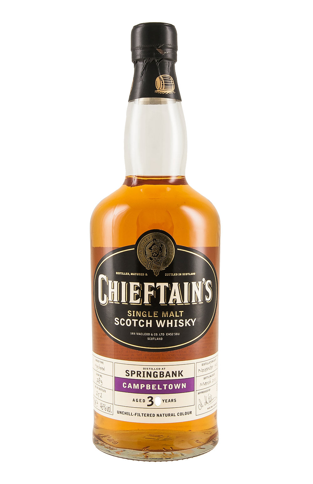 Springbank 30 Year Old Chieftains 1972