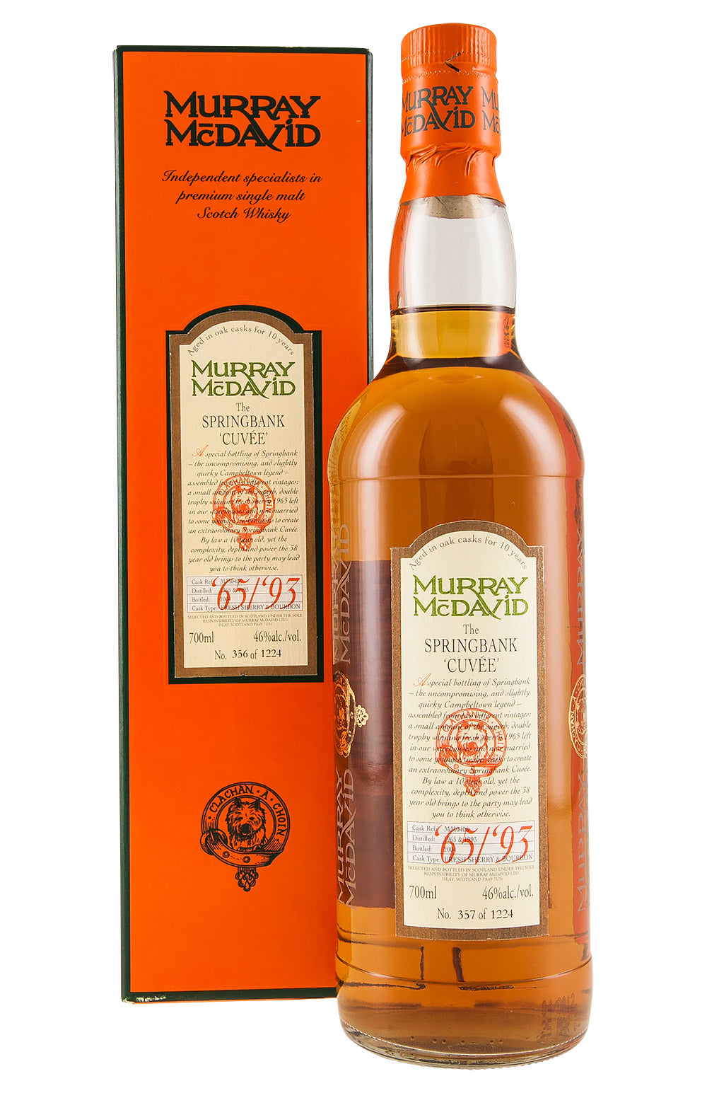 Springbank Murray McDavid 65 and 93
