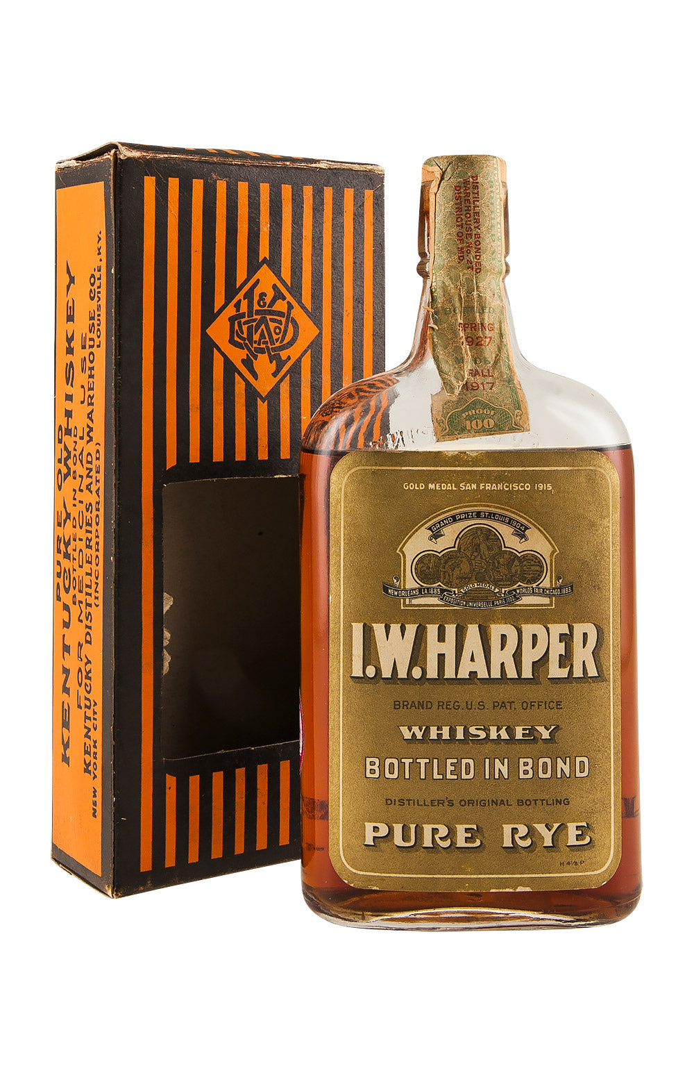 I W Harper 9 Year Old Pure Rye 1917