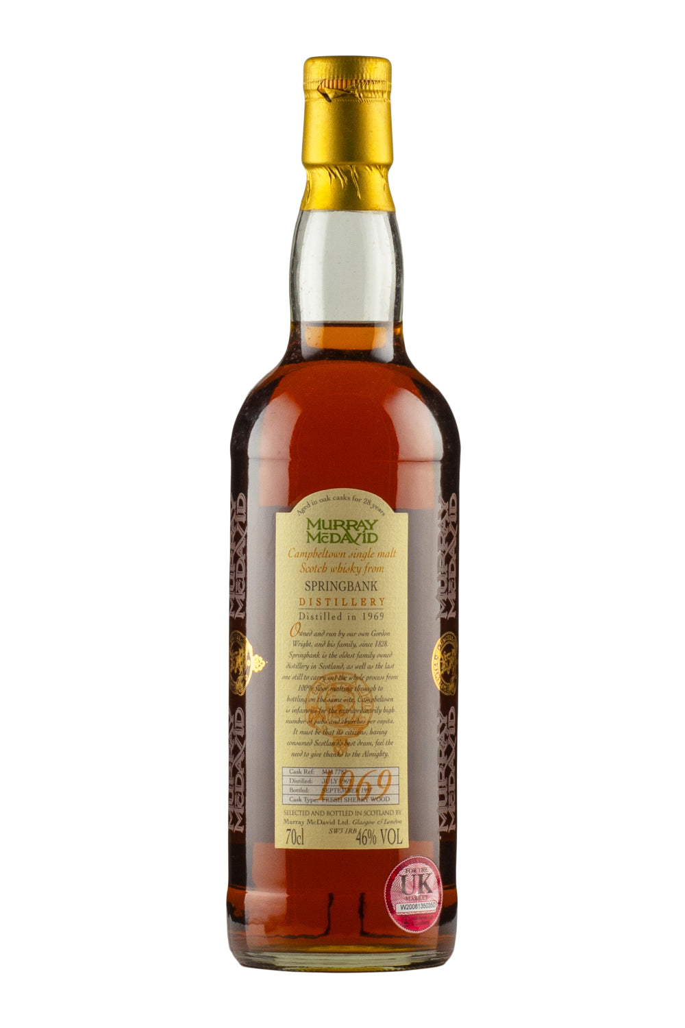 Springbank 28 Year Old Murray McDavid 1969