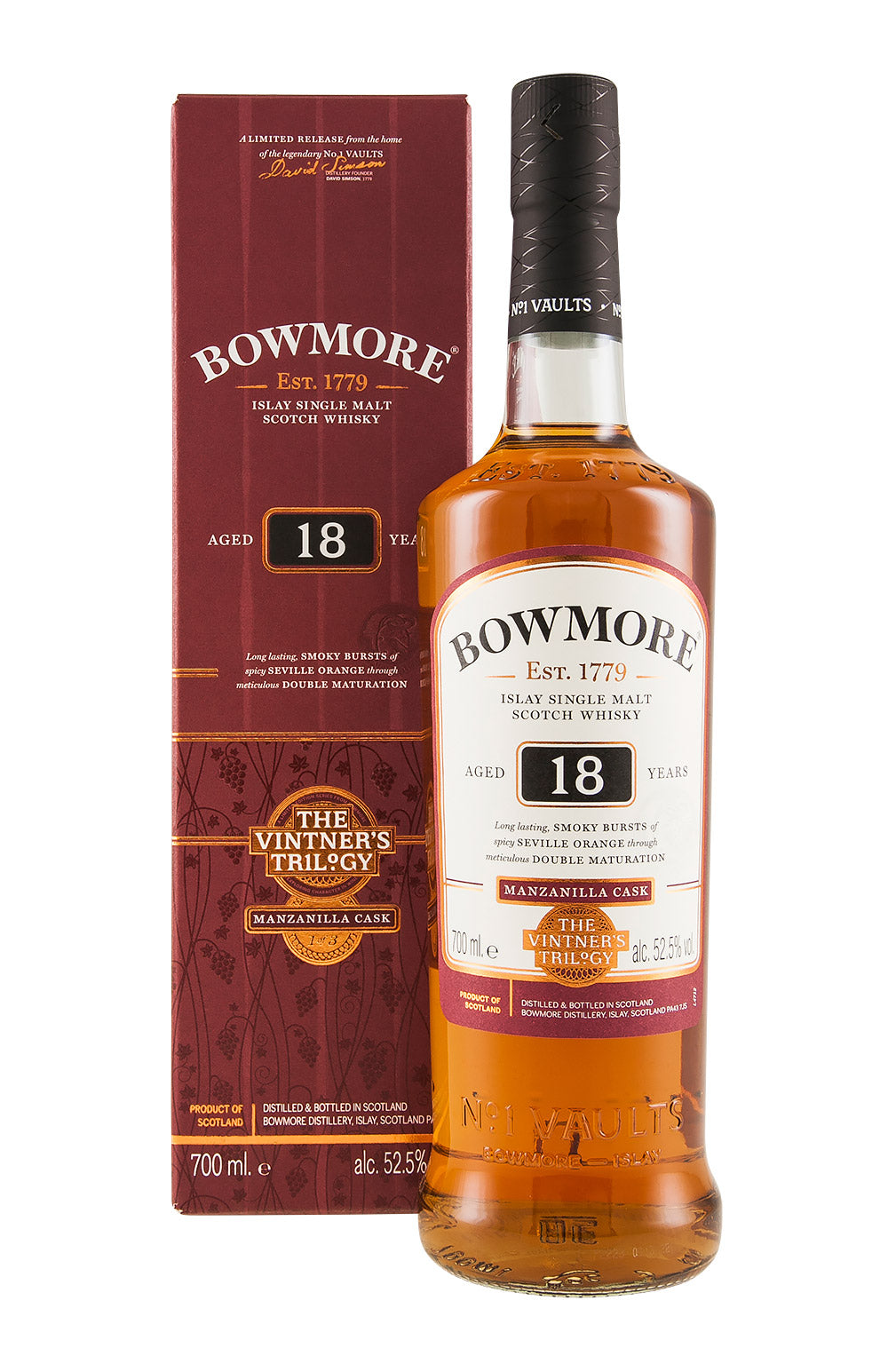 Bowmore 18 Year Old The Vintner`s Trilogy Manzanilla Cask