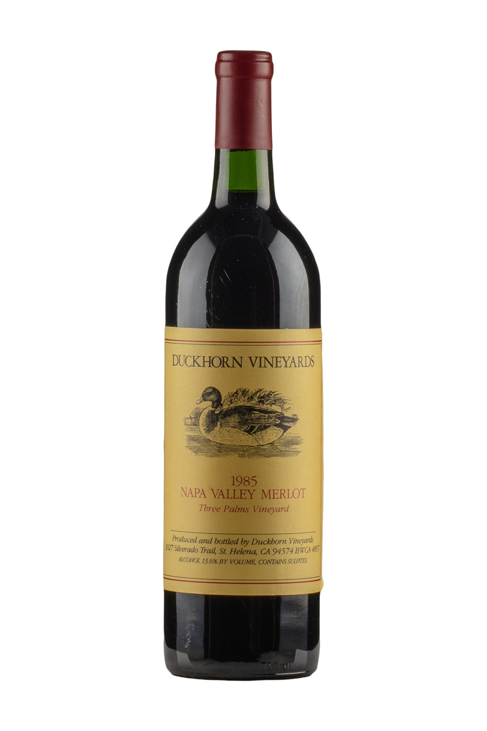 Duckhorn Three Palms Vineyard Merlot 1985