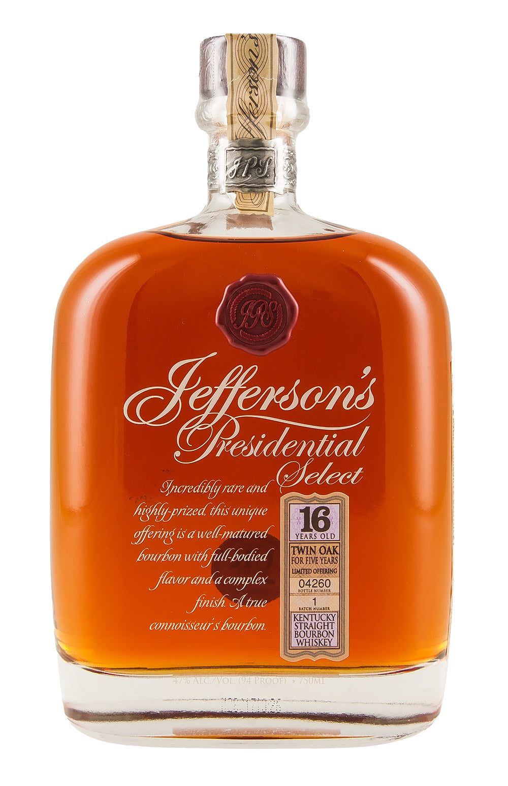 Jefferson`s 16 Year Old Presidential Select Batch 1