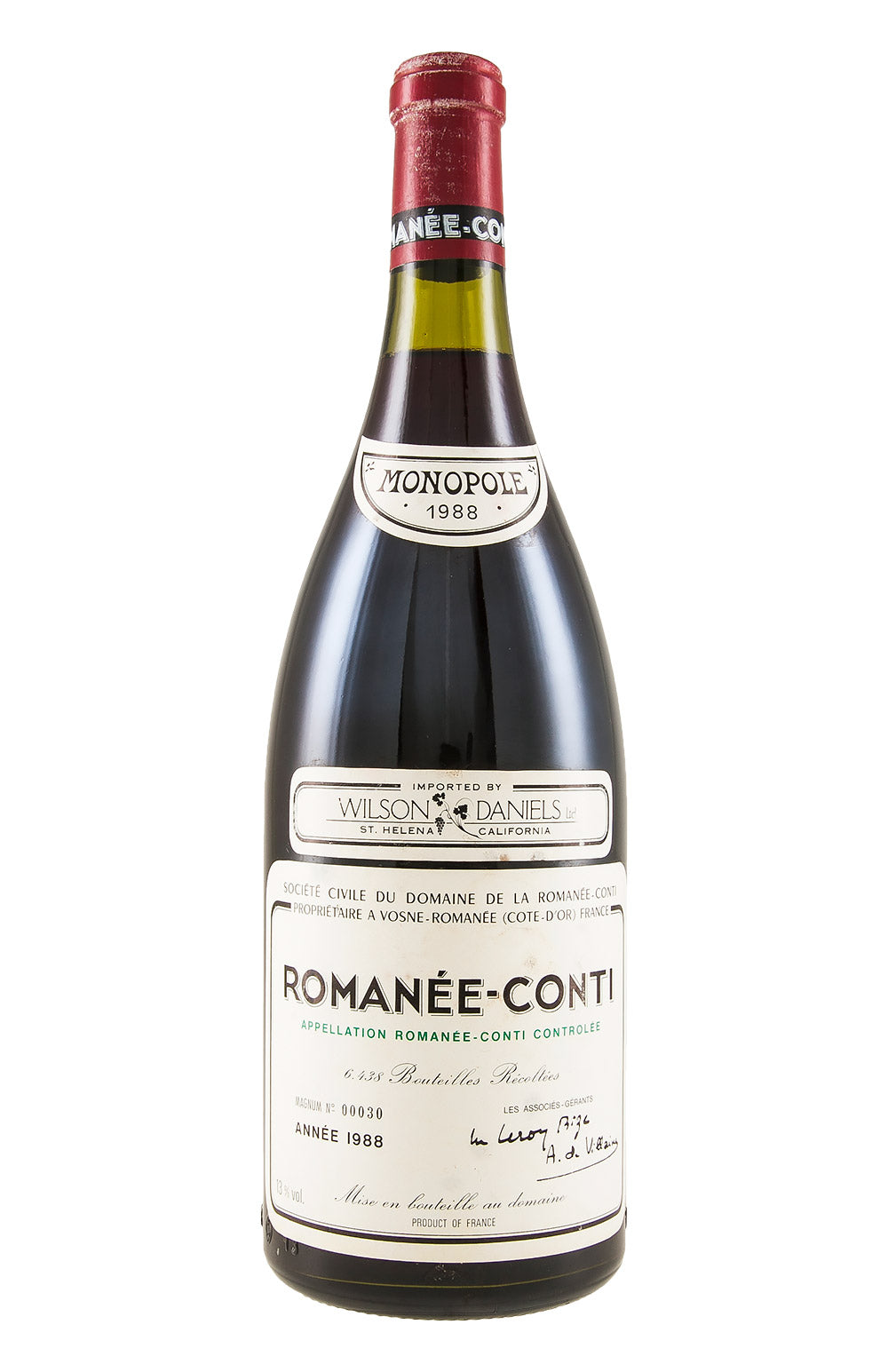 Romanee Conti DRC Magnum 1988