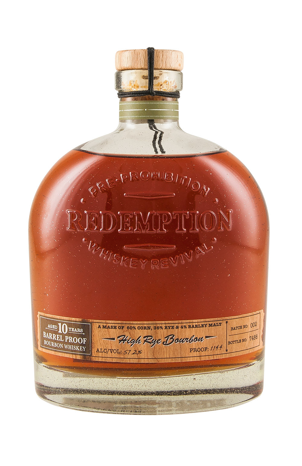 Redemption 10 Year Old High Rye Bourbon