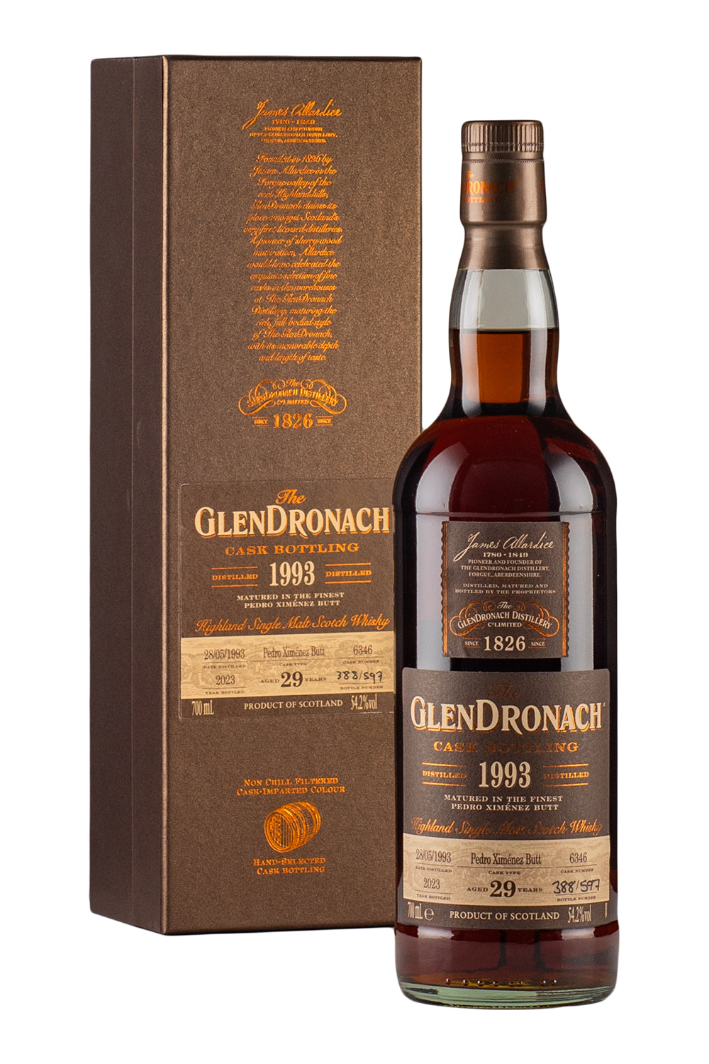 Glendronach 29 Year Old Single PX Cask 6346 1993