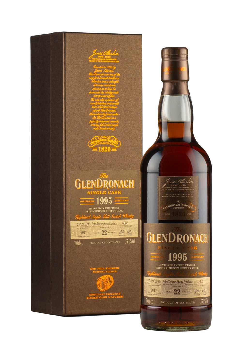 Glendronach 22 Year Old Cask 4038 Batch 16 1995
