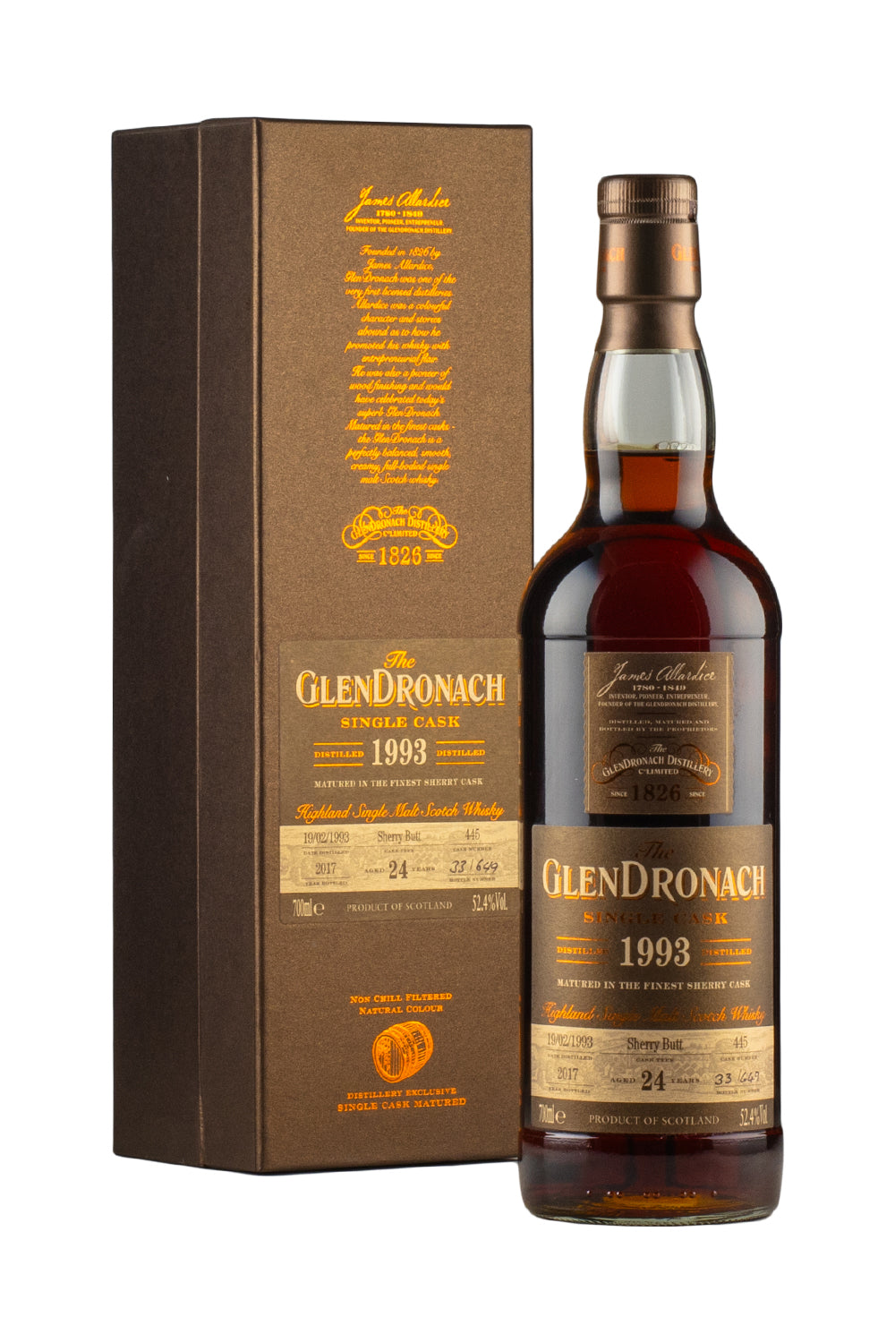 Glendronach 24 Year Old Cask 445 Batch 16 1993