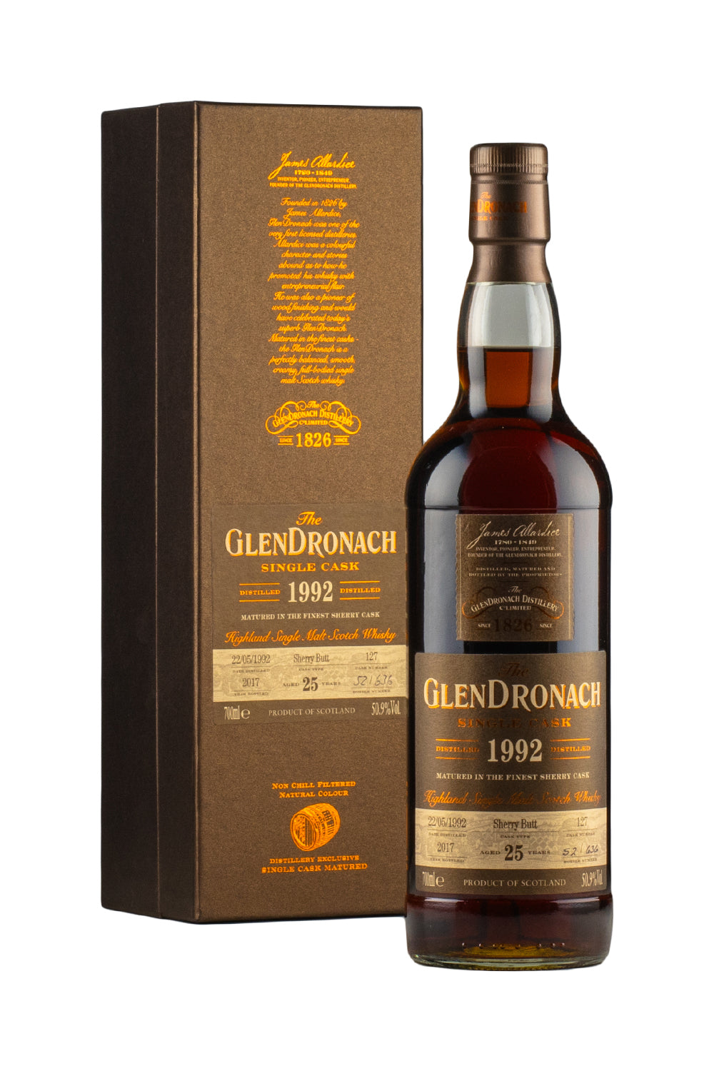 Glendronach 25 Year Old Cask 127 Batch 16 1992