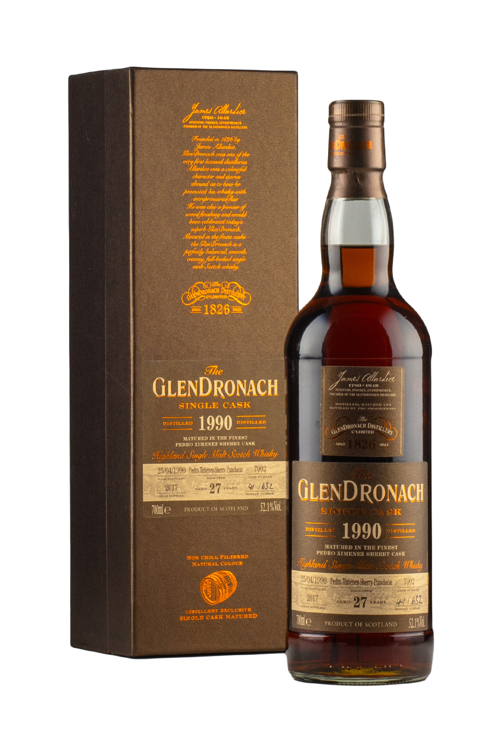 Glendronach 27 Year Old Cask 7902 Batch 16 1990