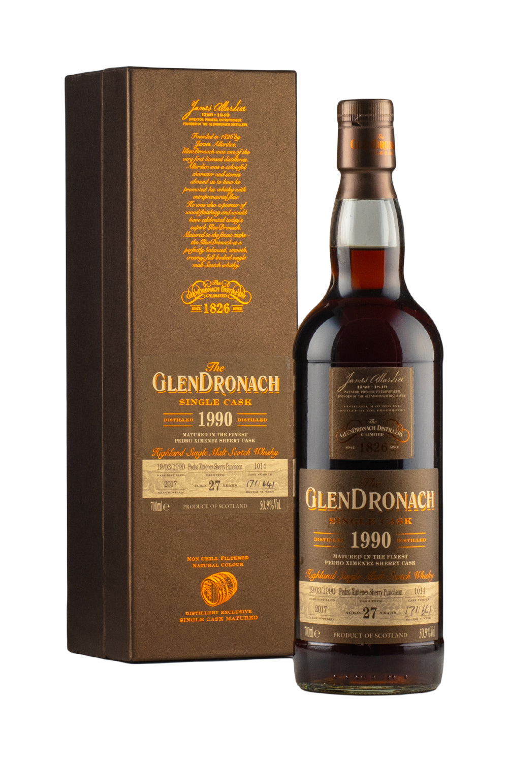 Glendronach 27 Year Old Cask 1014 Batch 16 1990