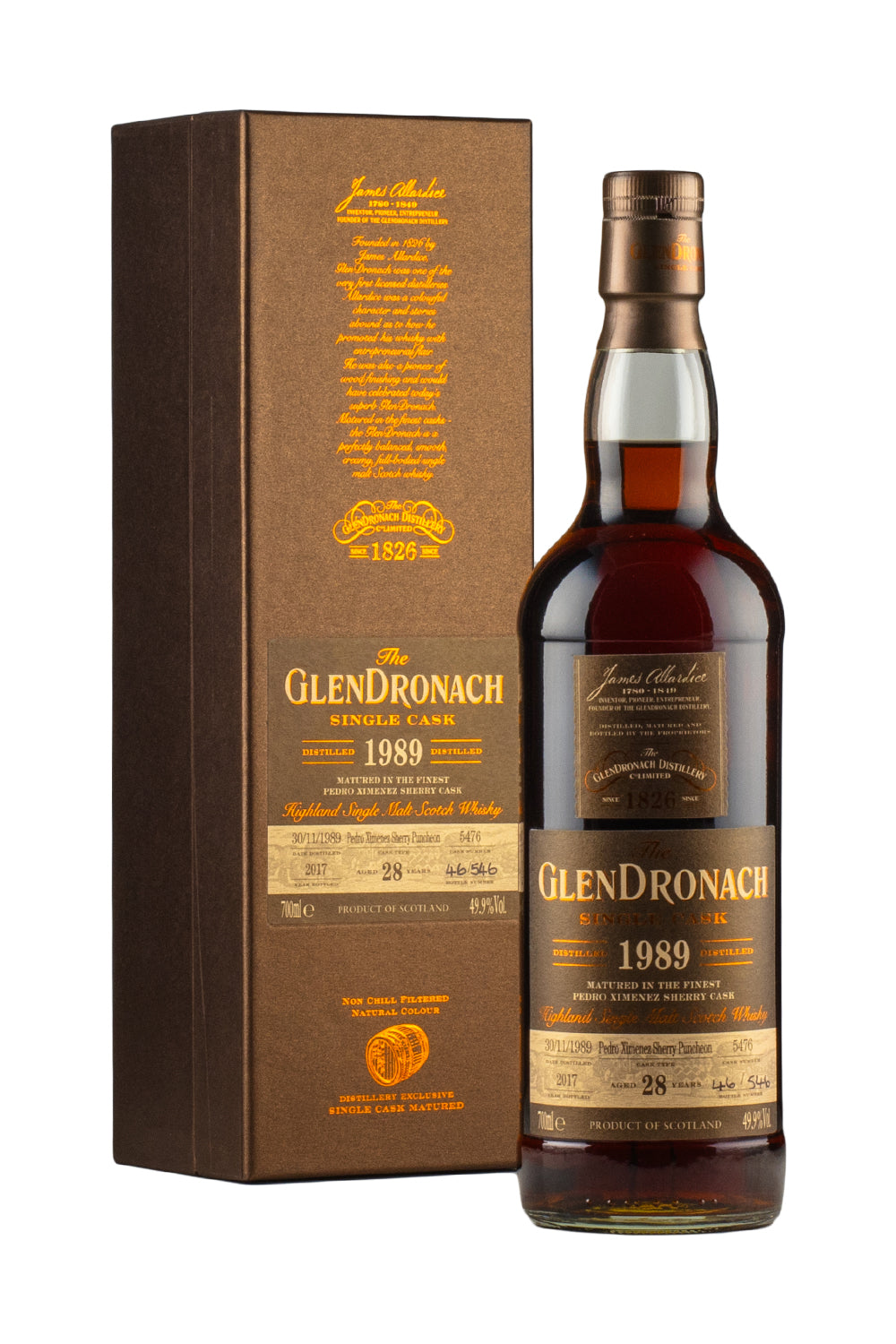 Glendronach 28 Year Old Cask 5476 Batch 16 1989