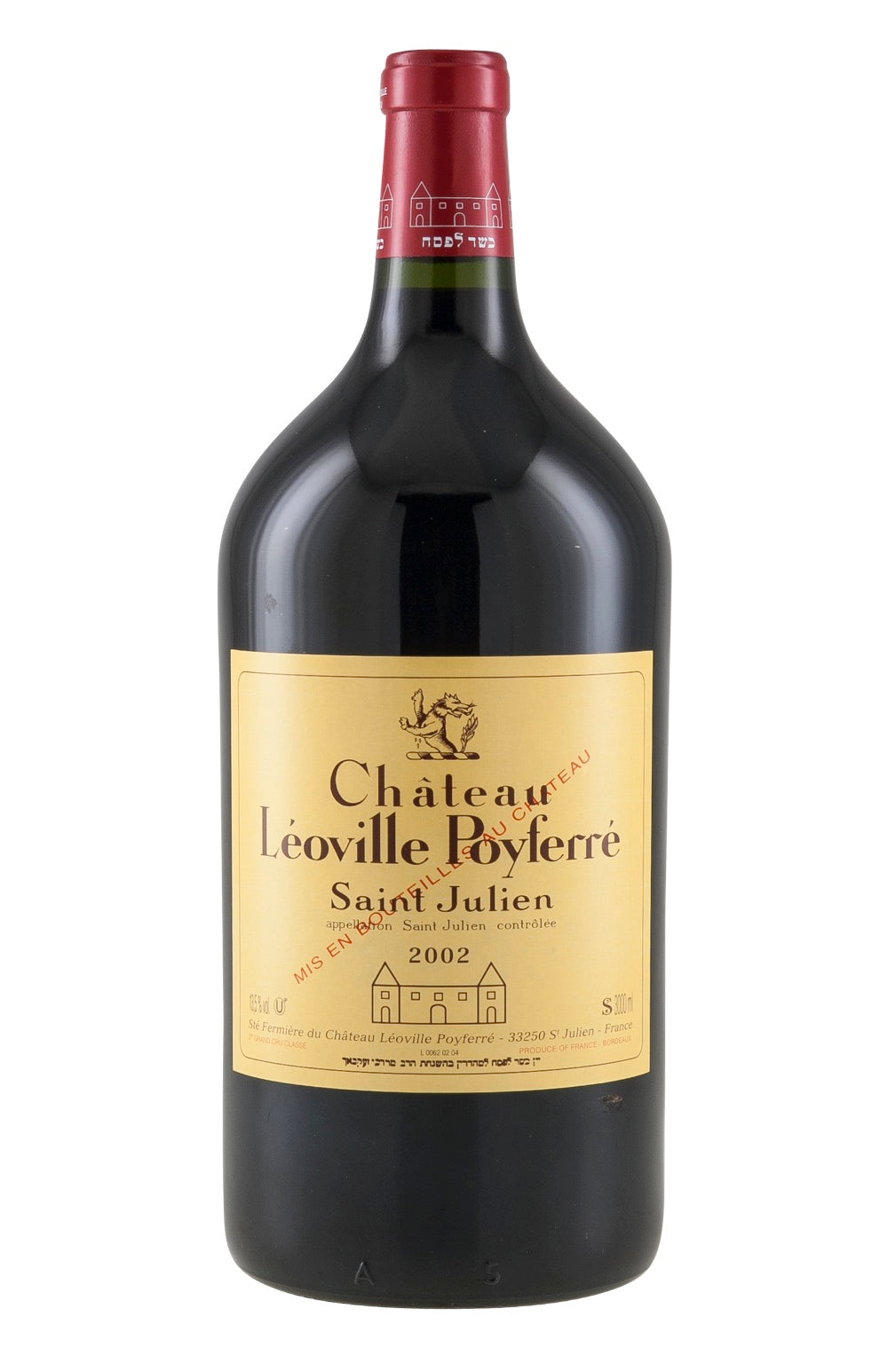Leoville Poyferre 300cl (Kosher) 2002