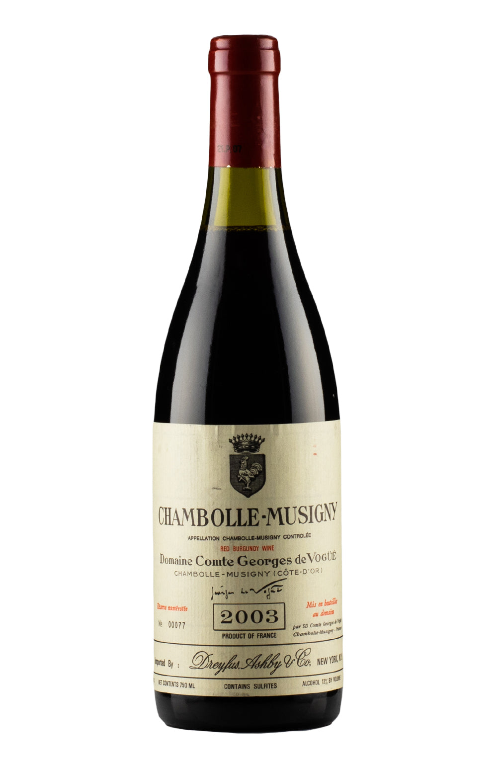 Chambolle Musigny de Vogue 2003