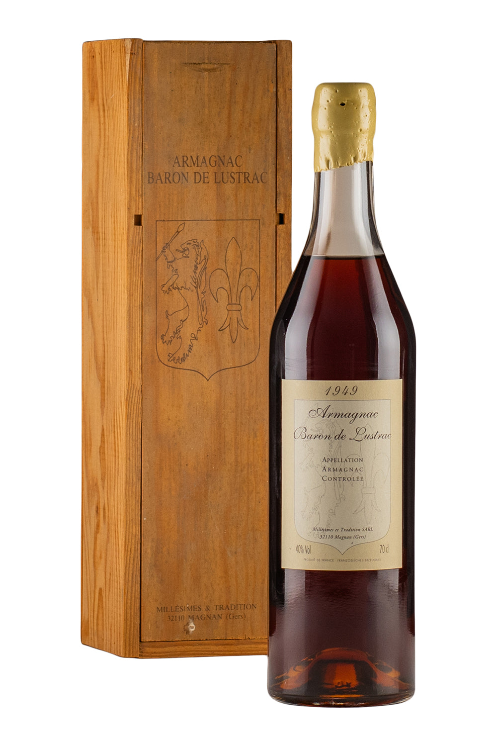 Baron de Lustrac Vintage Armagnac 1949
