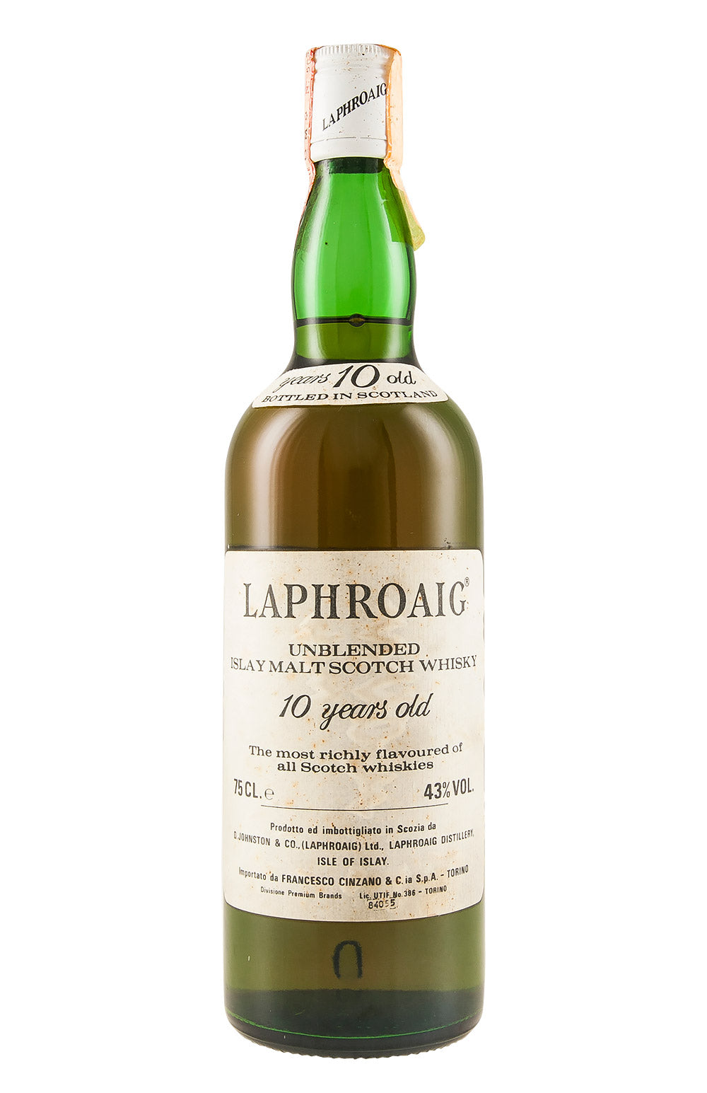 Laphroaig 10 Year Old for Cinzano c. 1980s