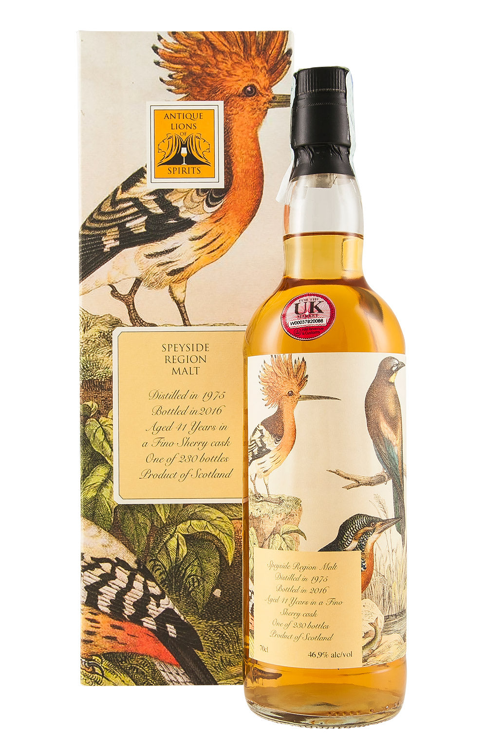Speyside 41 Year Old Antique Lions of Spirits The Birds 1975