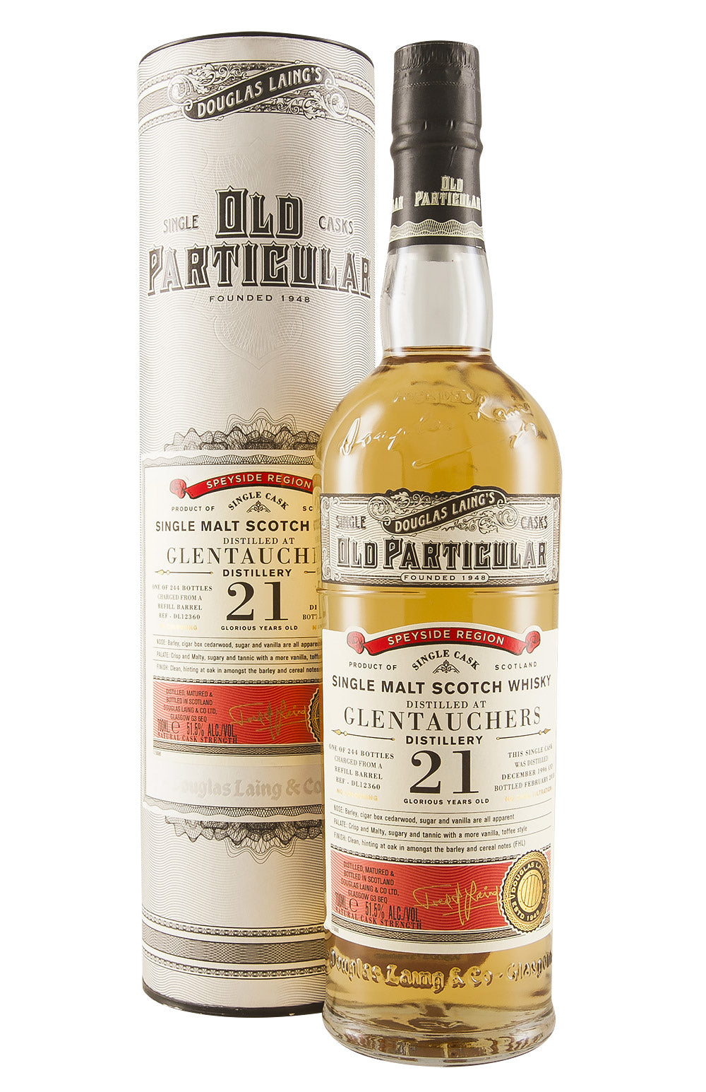Glentauchers 21 Year Old Old Particular 1996
