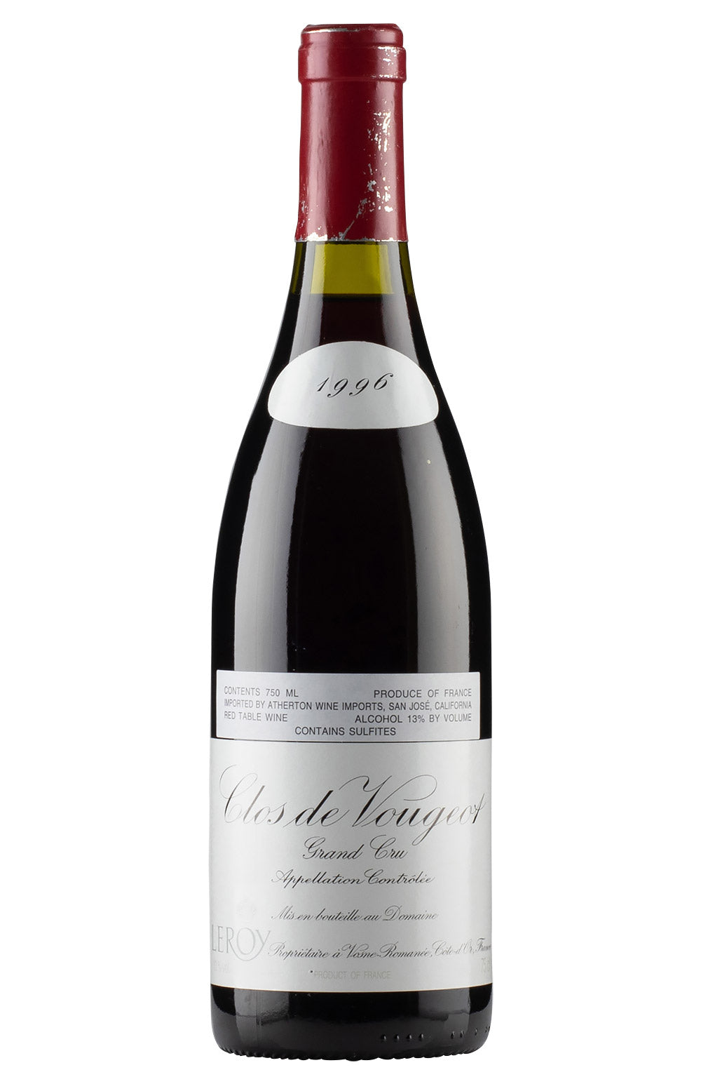 Clos de Vougeot Domaine Leroy 1996