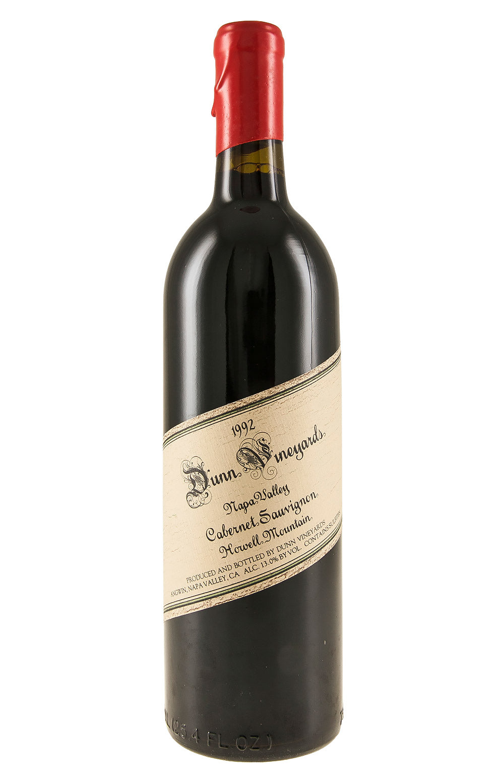 Dunn Vineyards Howell Mountain Cabernet Sauvignon 1992