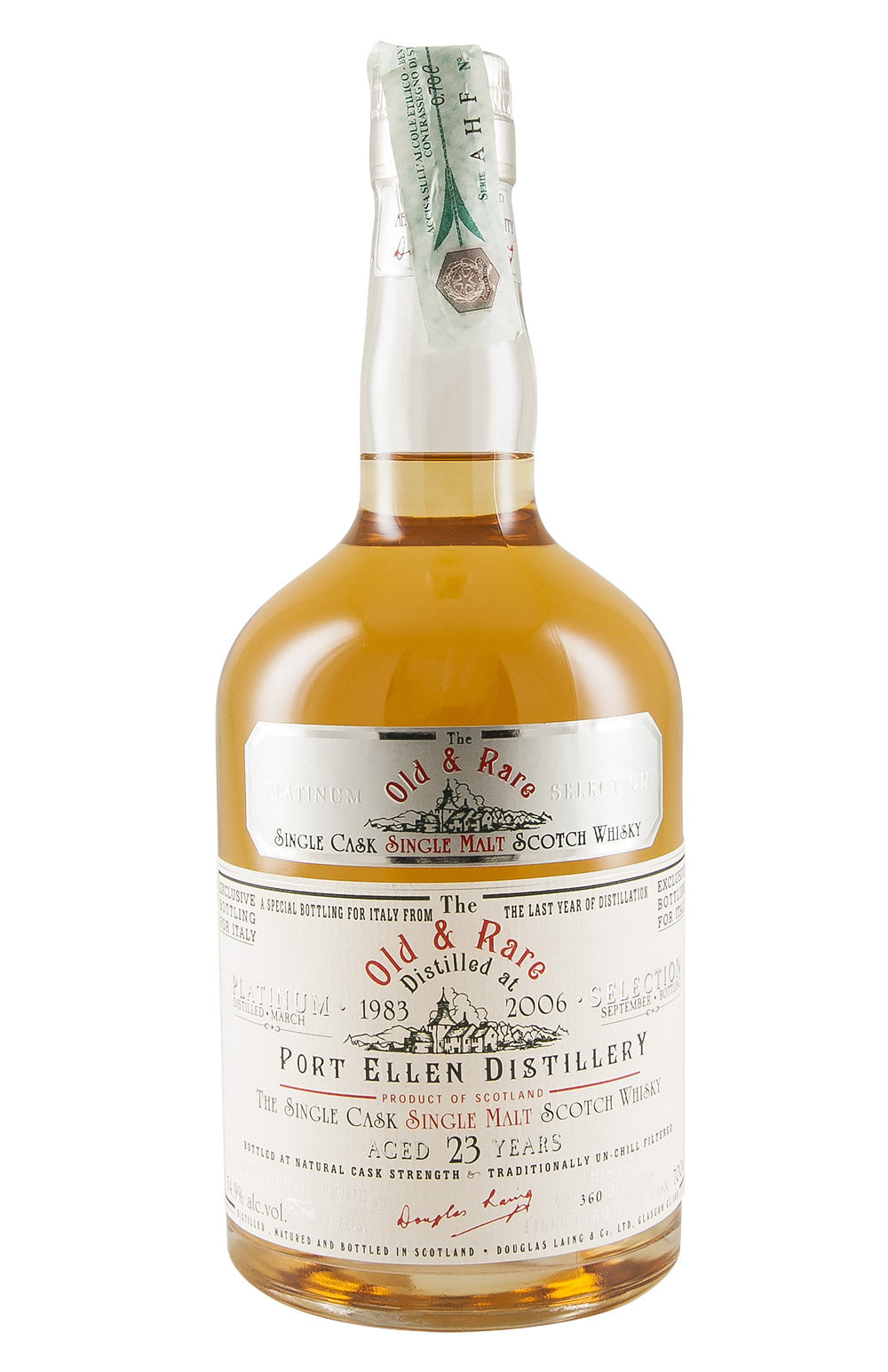 Port Ellen 23 Year Old `Old and Rare` Platinum Hunter Laing 1983