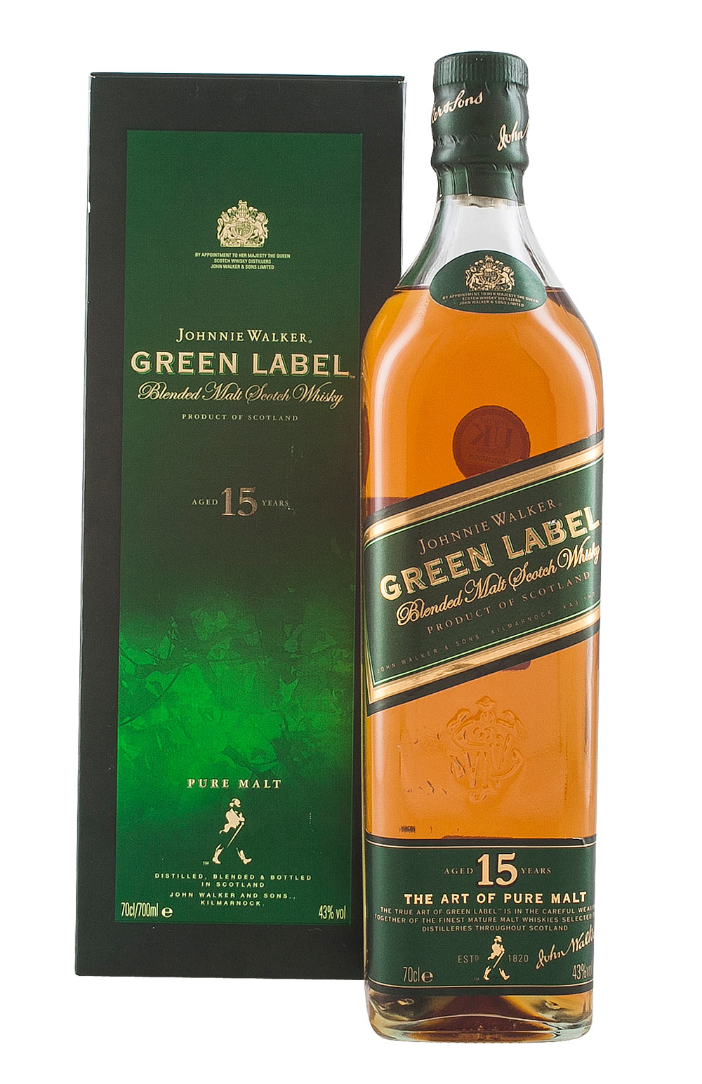 Johnnie Walker Green Label 15 Year Old (Old Bottling)
