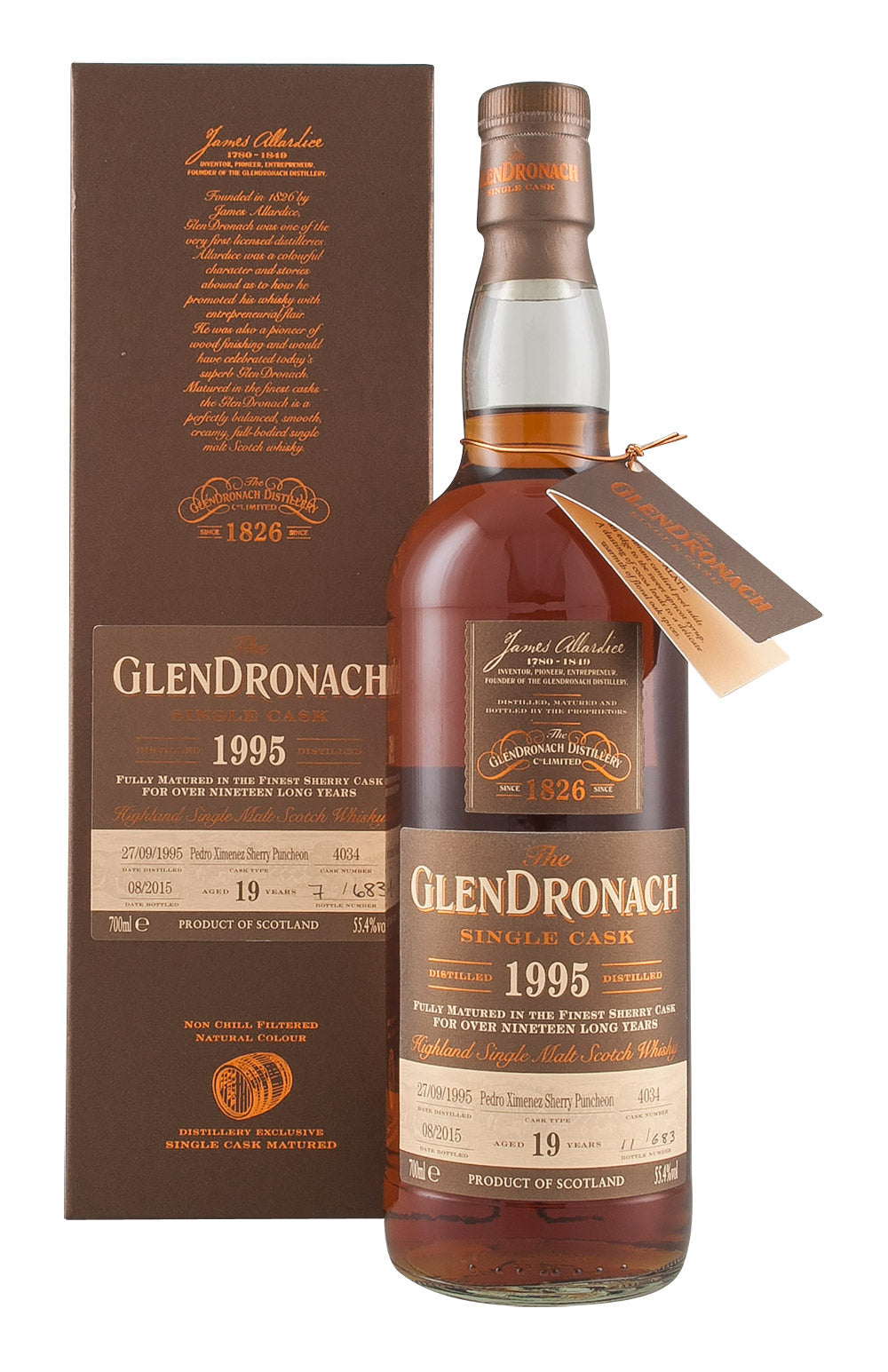 Glendronach 19 Year Old Cask 4034 Batch 12 1995