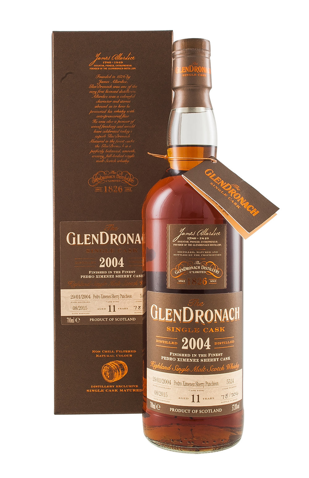 Glendronach 11 Year Old Cask 5524 Batch 12 2004