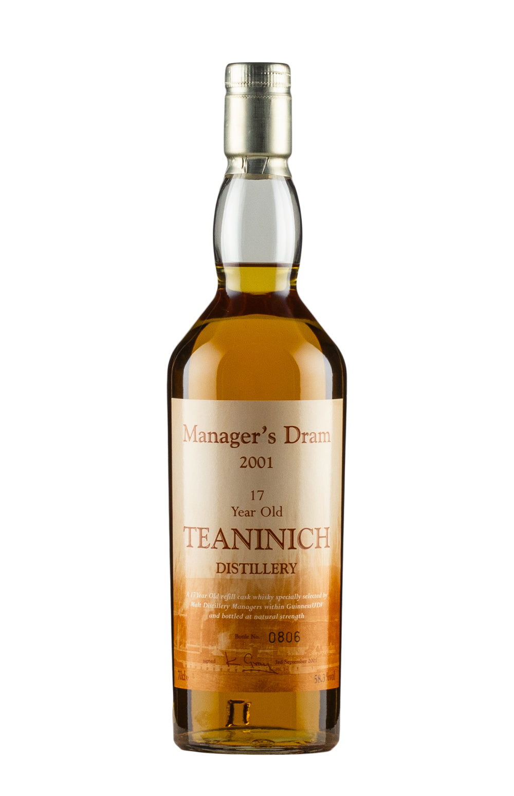 Teaninich 17 Year Old Manager`s Dram 2001