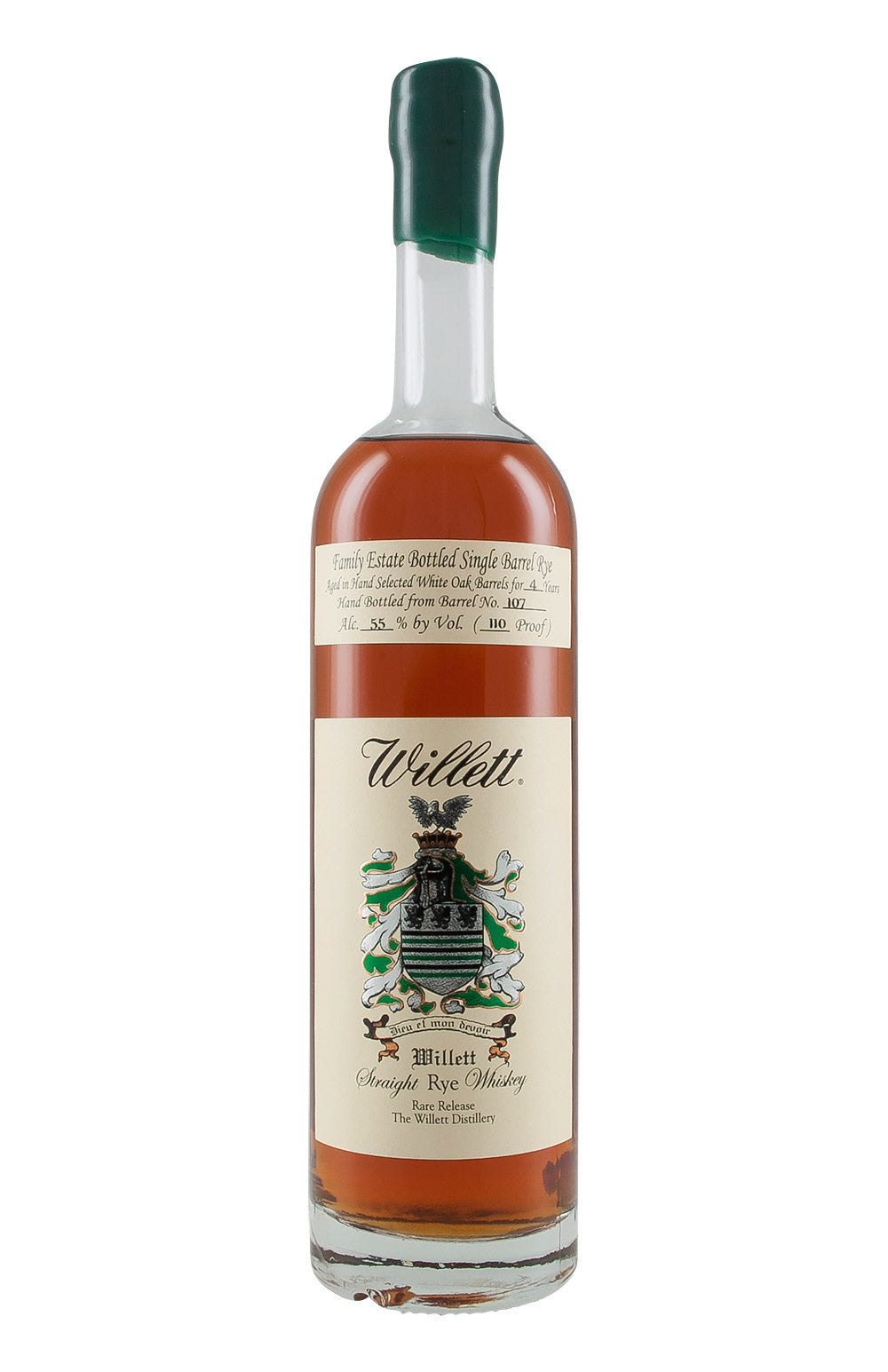 Willett 4 Year Old Rye Barrel 107