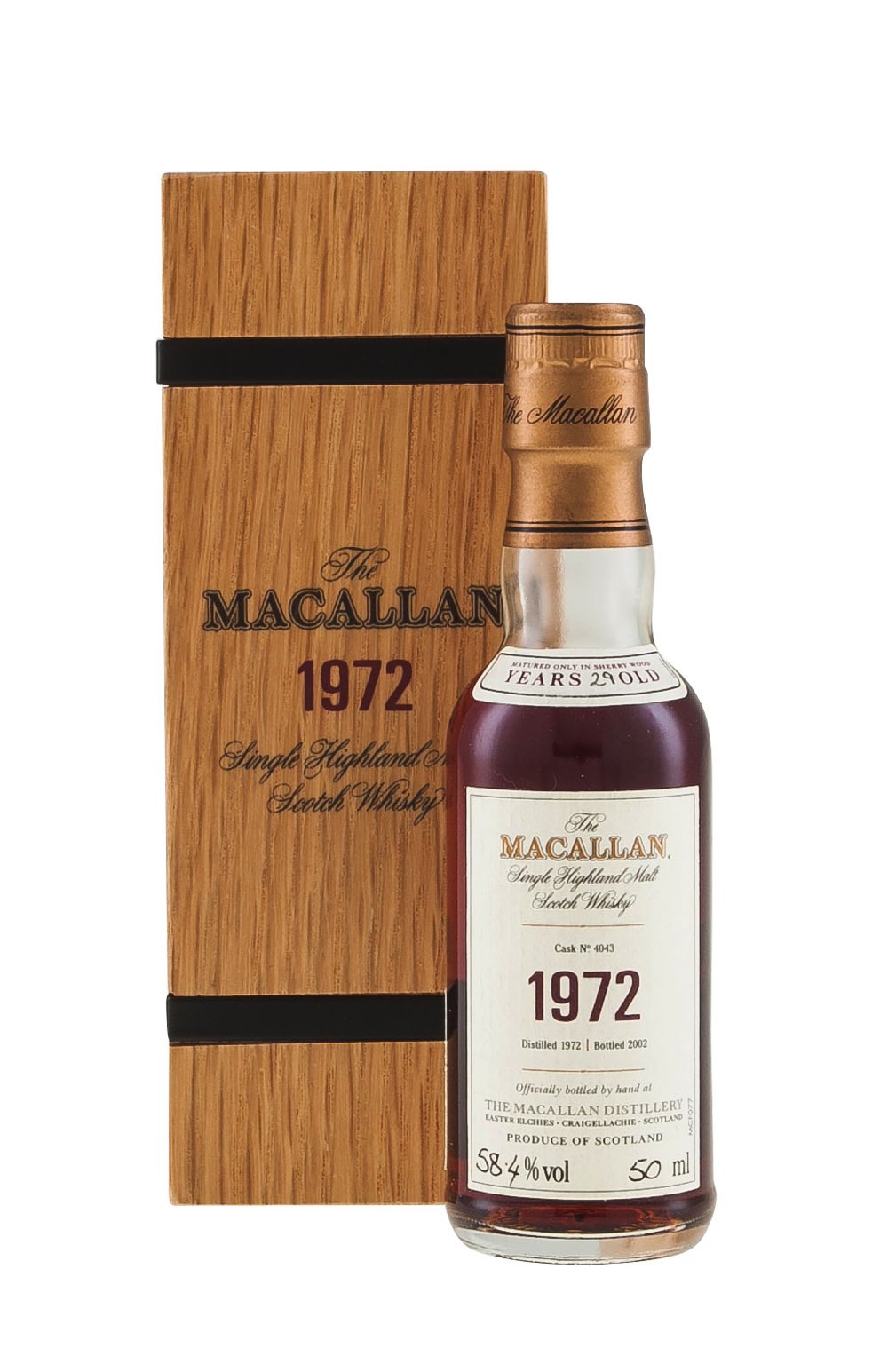 Macallan Fine and Rare Cask 4043 Miniature 1972