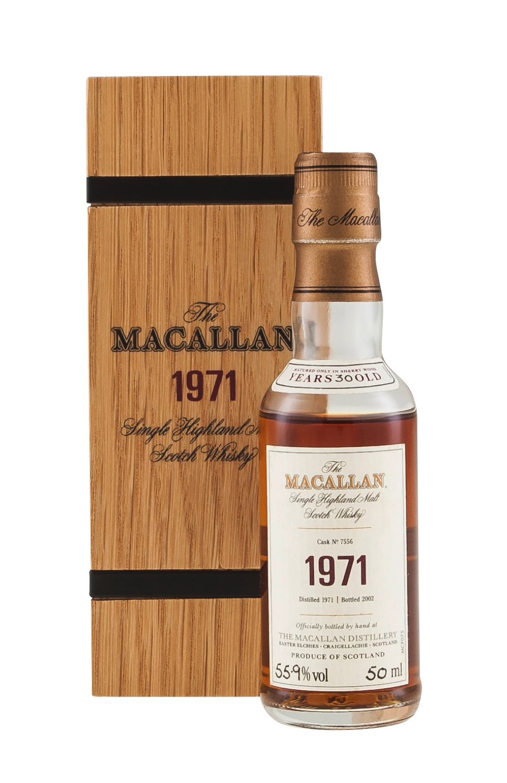 Macallan Fine and Rare Cask 7556 Miniature 1971