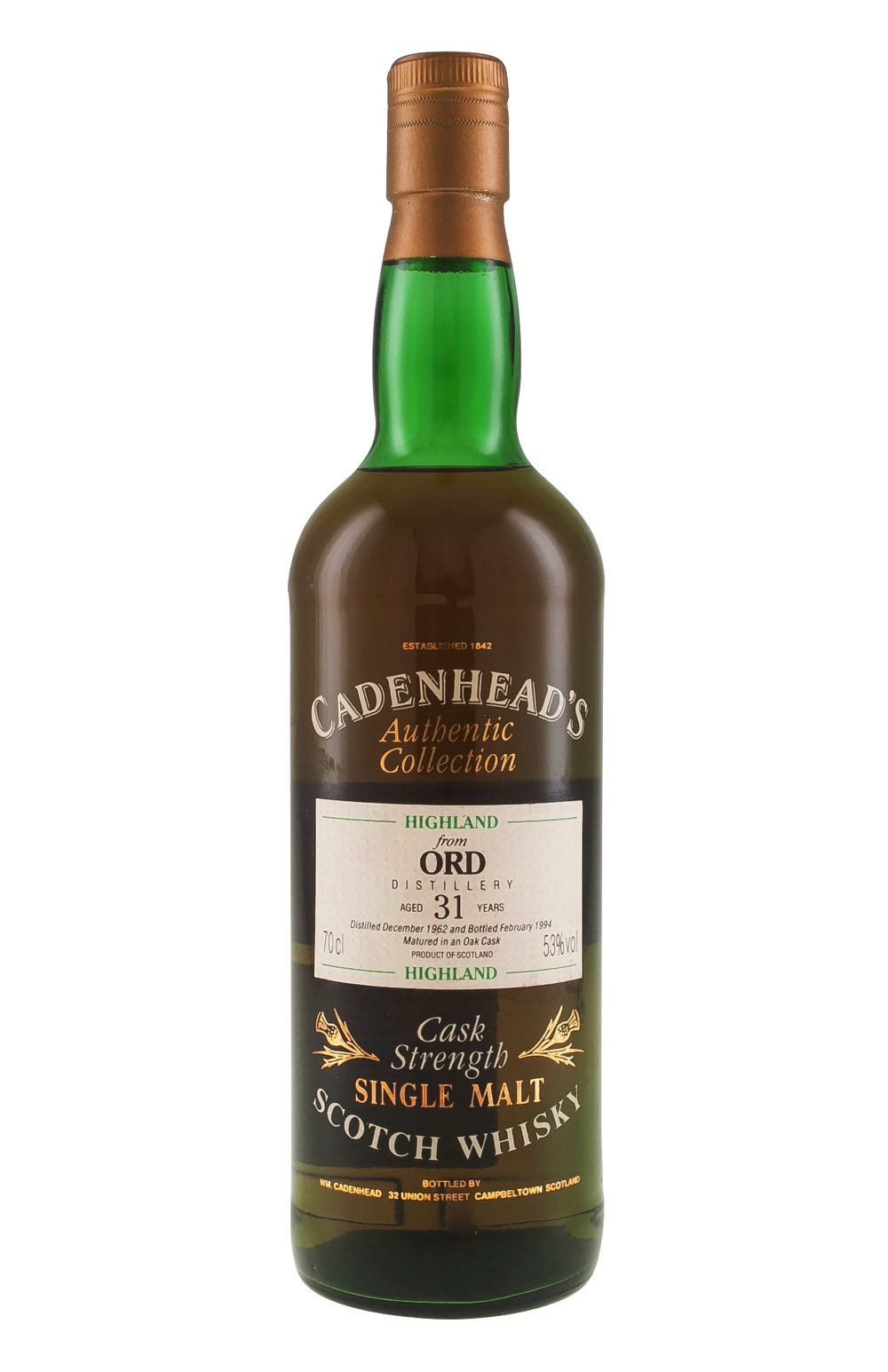 Glen Ord 31 Year Old Cadenheads 1962