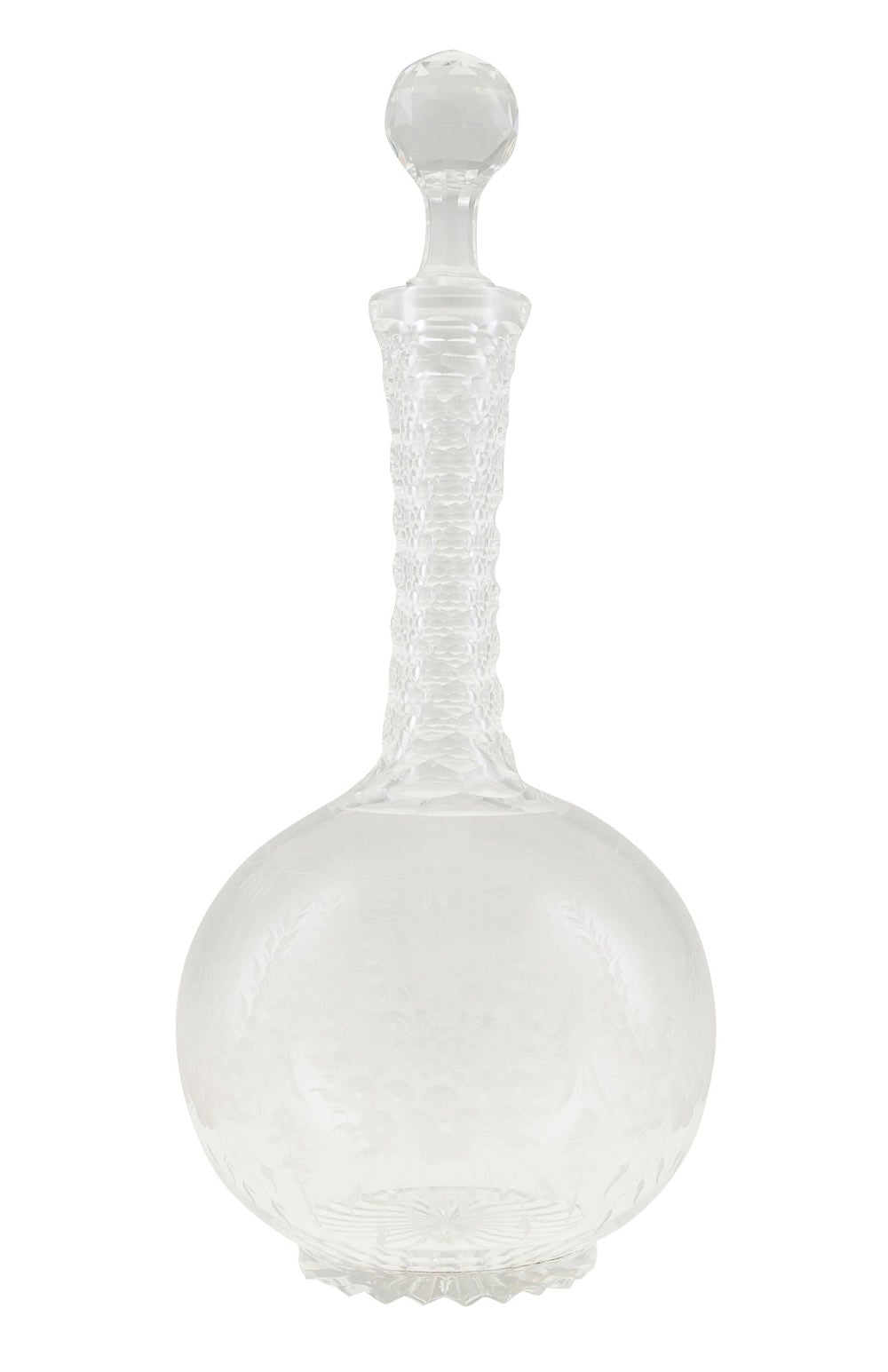 Pair of Shaft and Globe Decanters (5255)