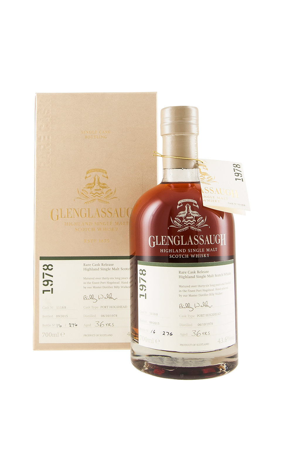 Glenglassaugh 36 Year Old Cask 1118/8 Batch 2 1978