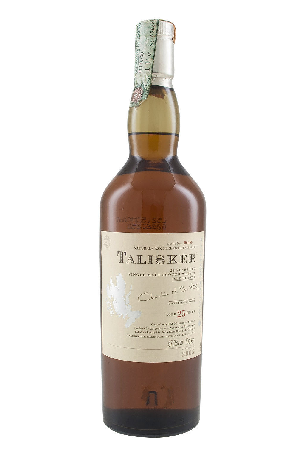 Talisker 25 Year Old Bottled 2005 (No Box)