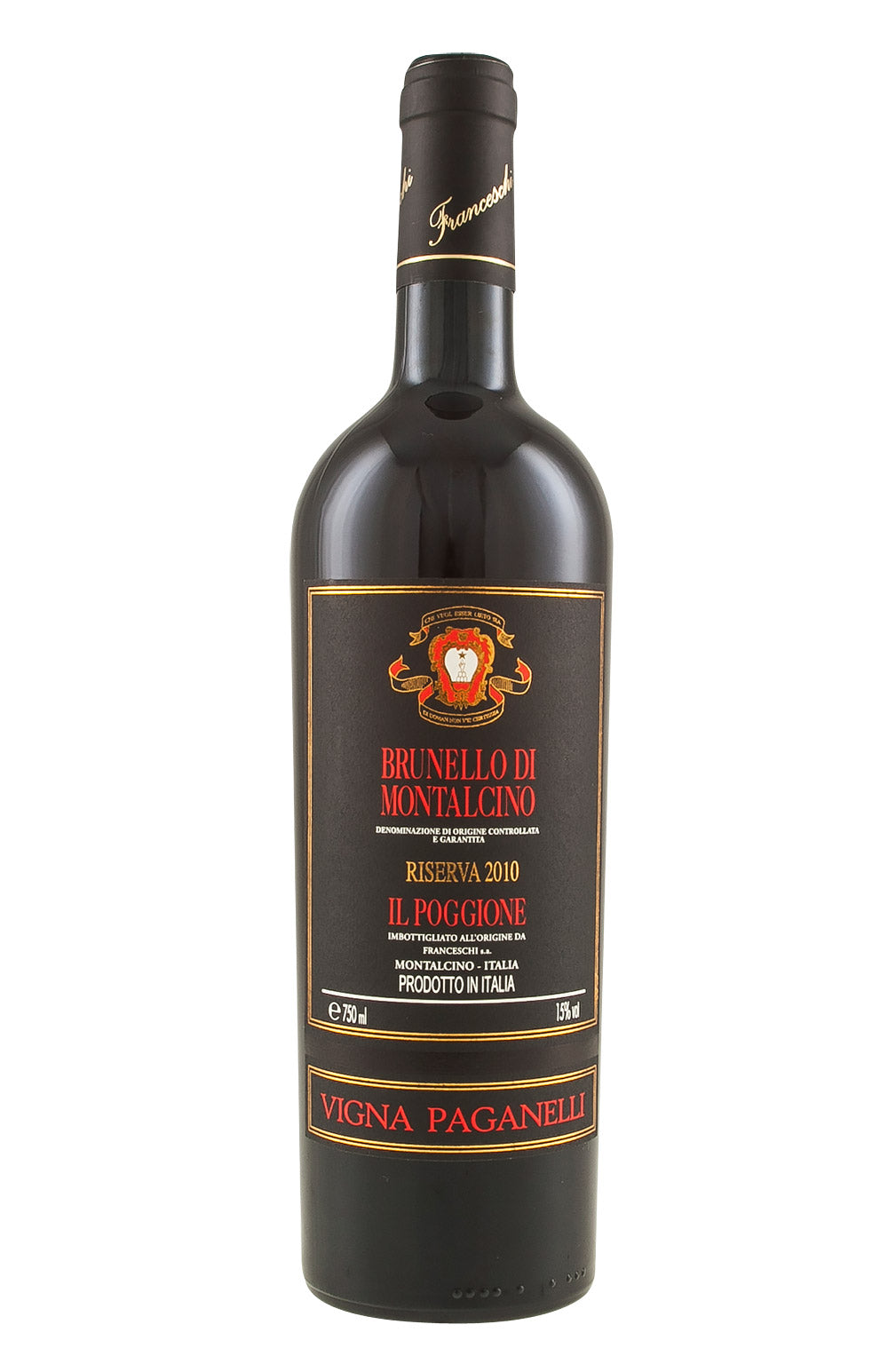 Brunello di Montalcino Riserva Vigna Paganelli Il Poggione 2010