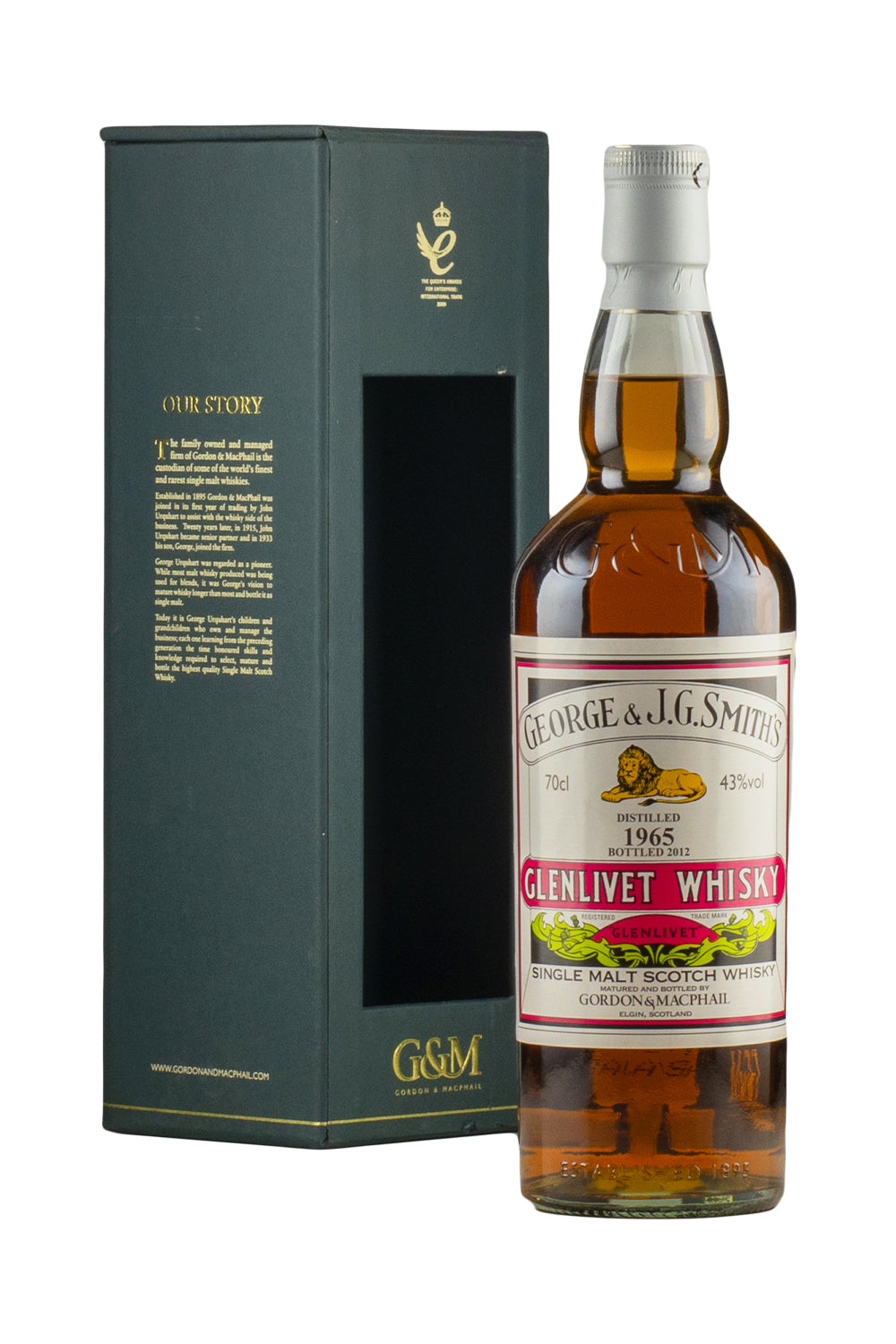 Glenlivet 46 Year Old Gordon & MacPhail (Bottled 2012) 1965