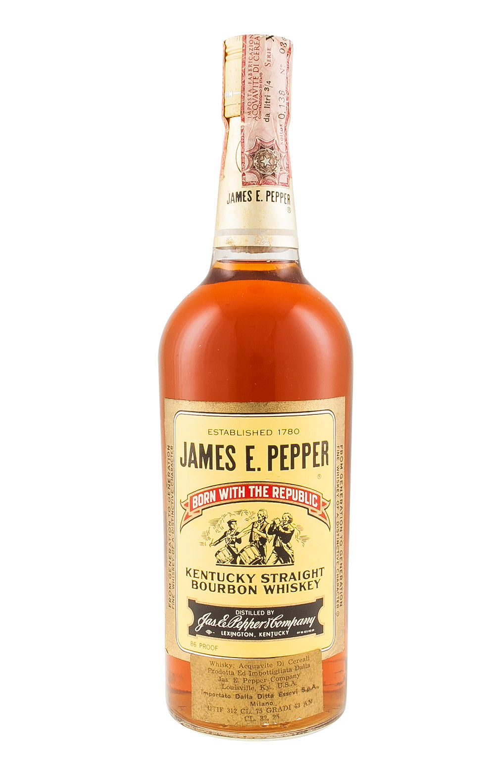 James E Pepper Bourbon c. 1970s
