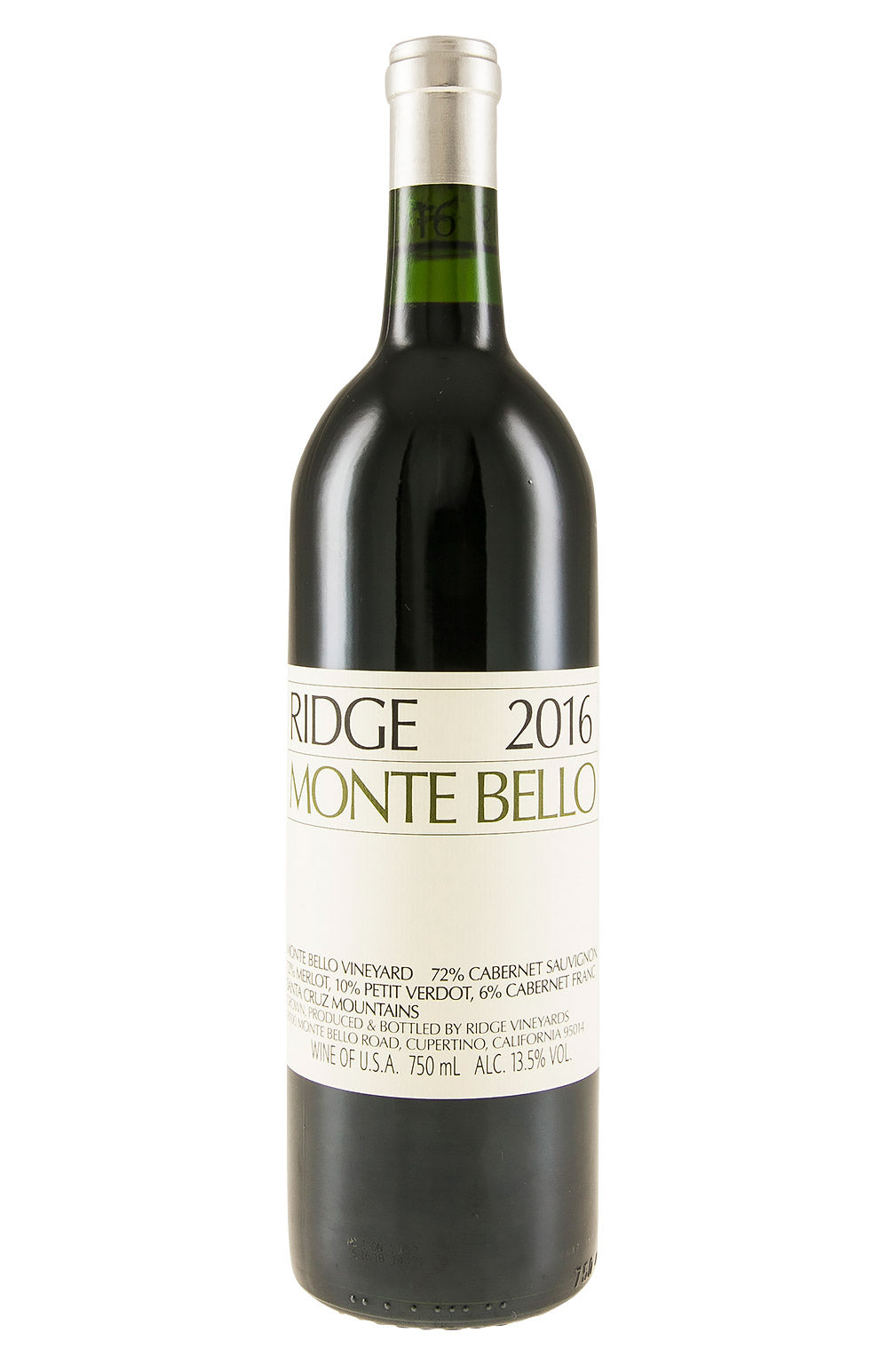 Ridge Monte Bello Cabernet Sauvignon 2016