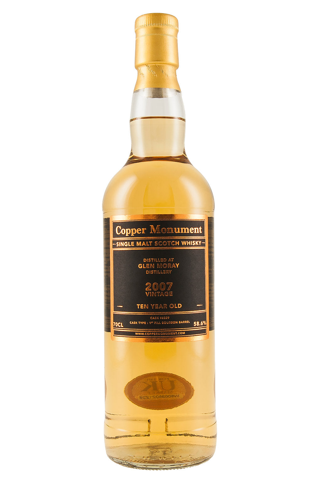 Glen Moray 10 Year Old Copper Monument 2007