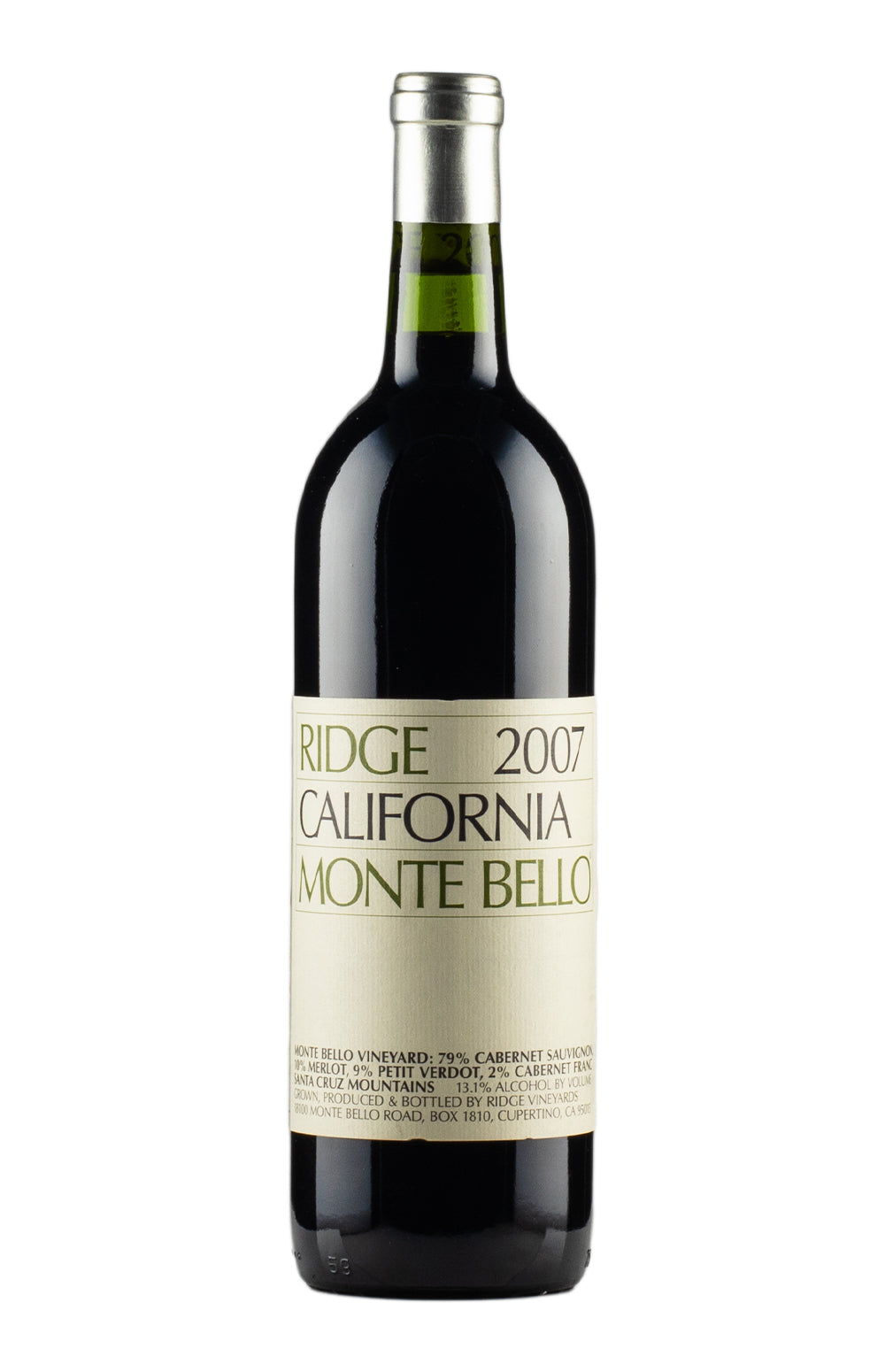 Ridge Monte Bello Cabernet Sauvignon 2007