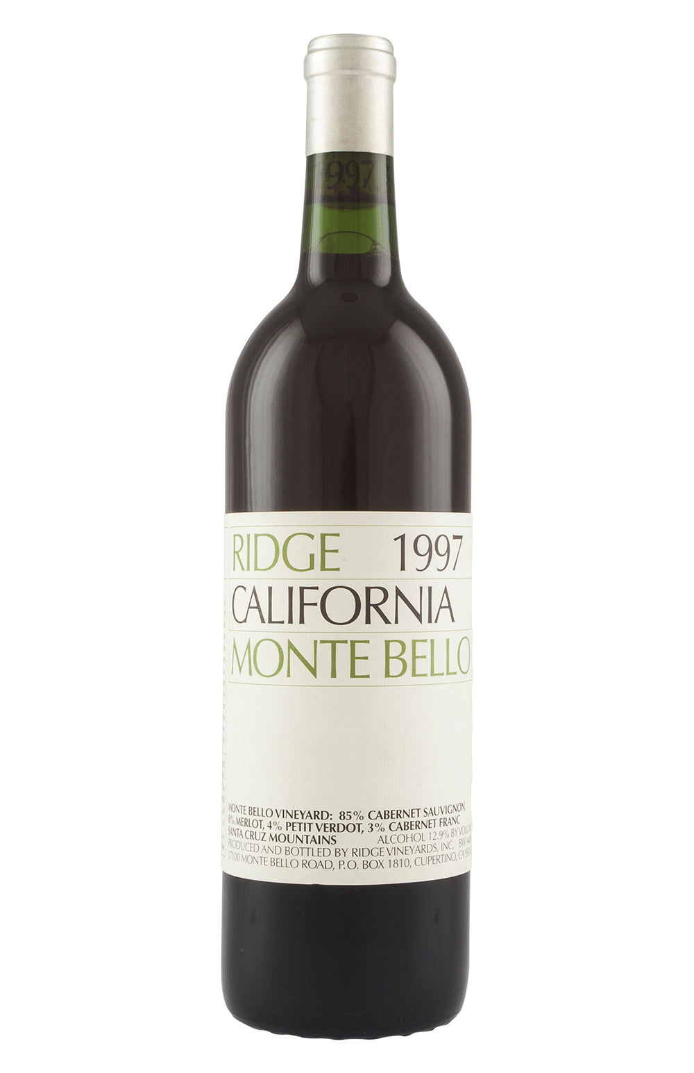 Ridge Monte Bello Cabernet Sauvignon 1997