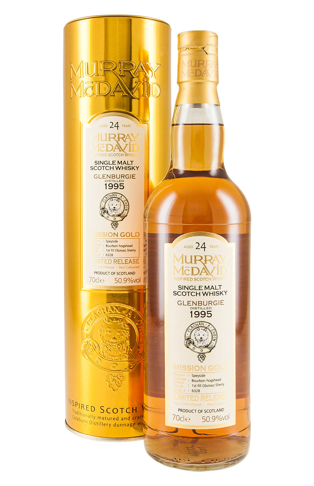 Glenburgie 24 Year Old Murray McDavid Mission Gold 1995
