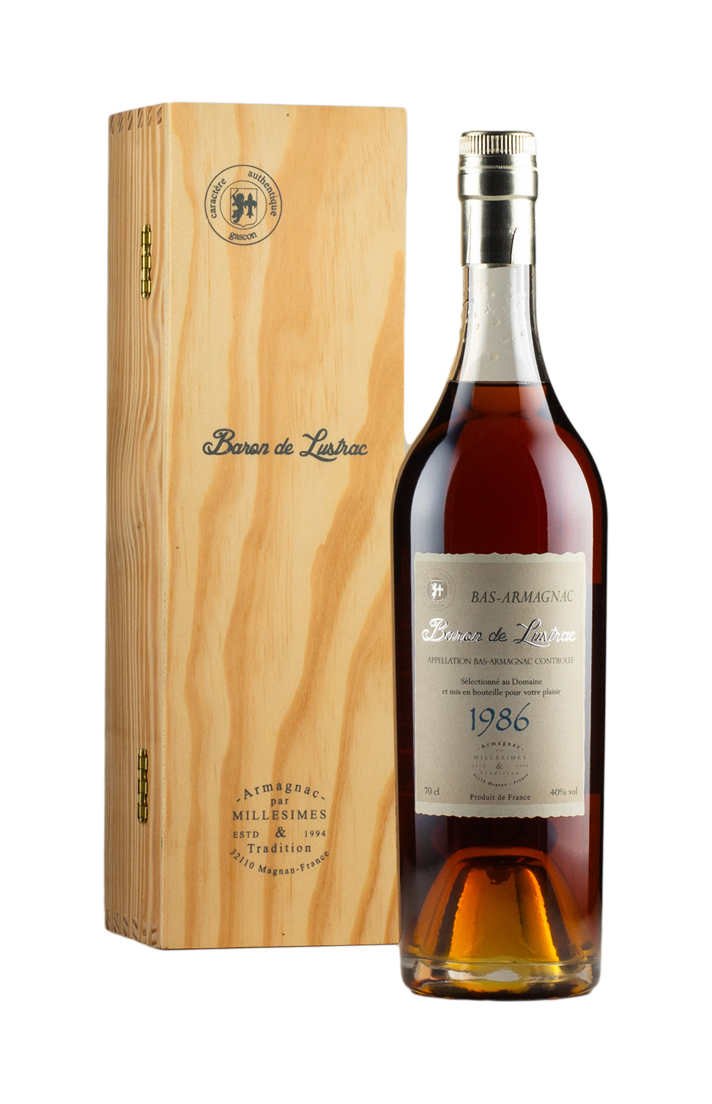 Baron de Lustrac Vintage Armagnac 1986