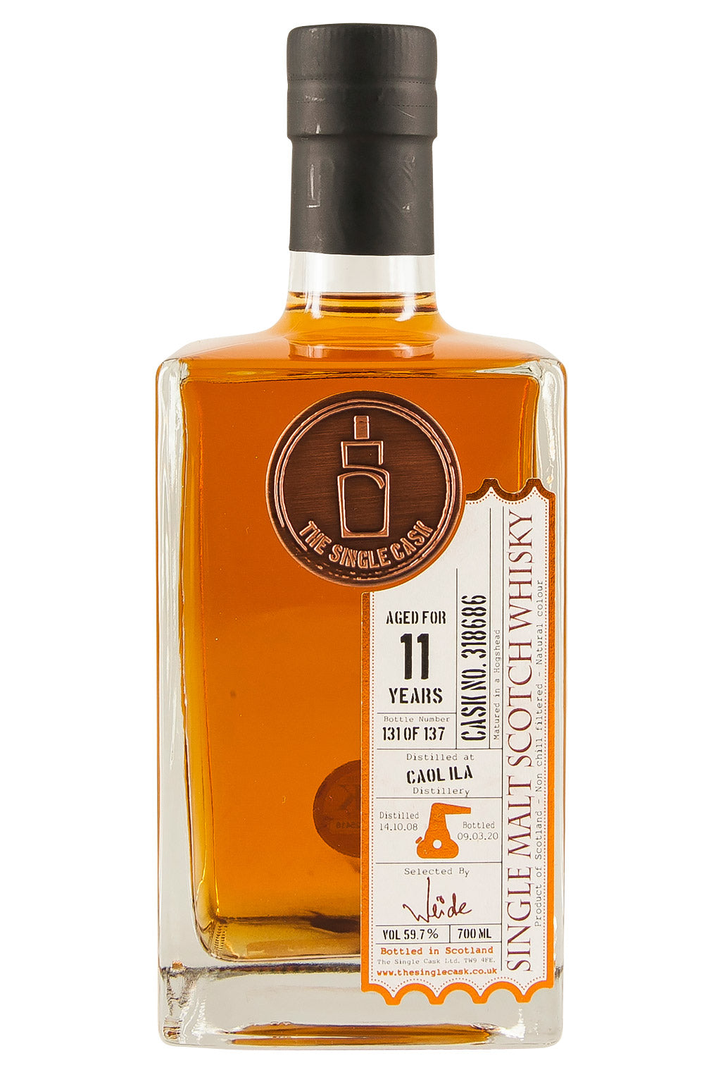 Caol Ila 11 Year Old The Single Cask 2008