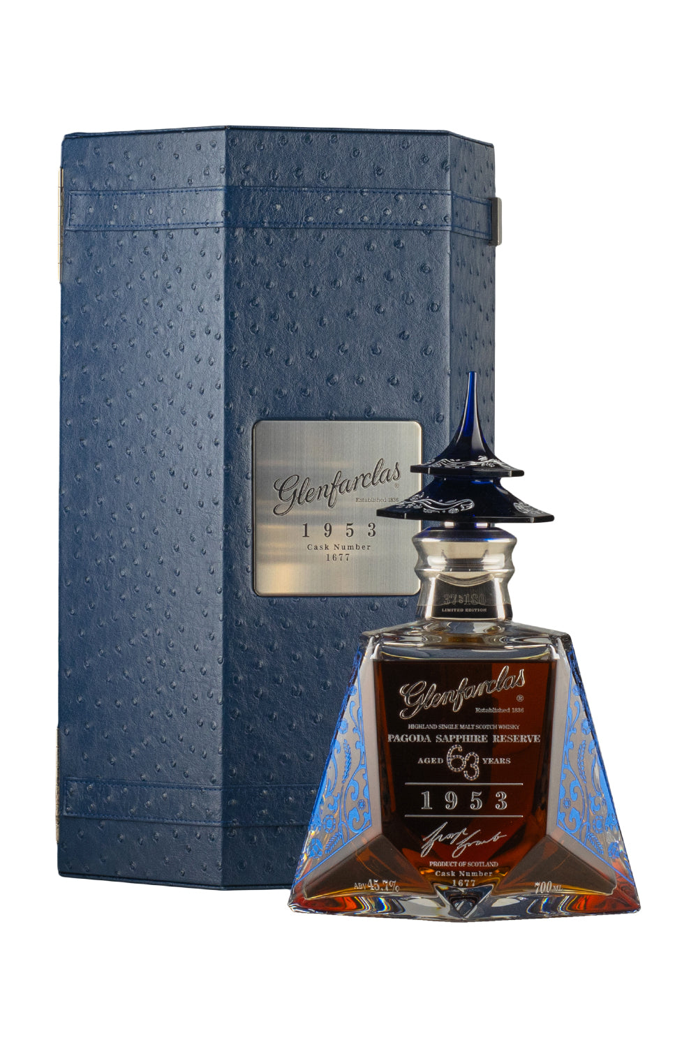 Glenfarclas 63 Year Old Sapphire Reserve Pagoda 1953