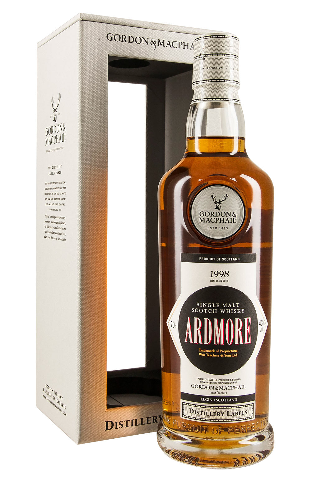Ardmore Distillery Labels Gordon & MacPhail 1998